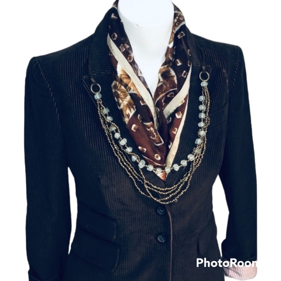 Victoria's Secret Body by Victoria Corduroy Blazer Size 2 - Picture 6 of 7